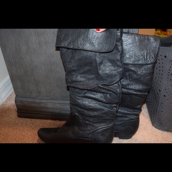 Bakers Leather Boots sz 9.5 - Picture 2 of 4